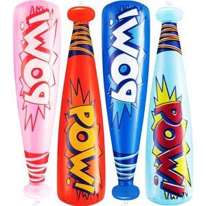 Inflatable Baseball Bats - (Pack of 12) Oversized 20 Inch Inflatable Toy Bat